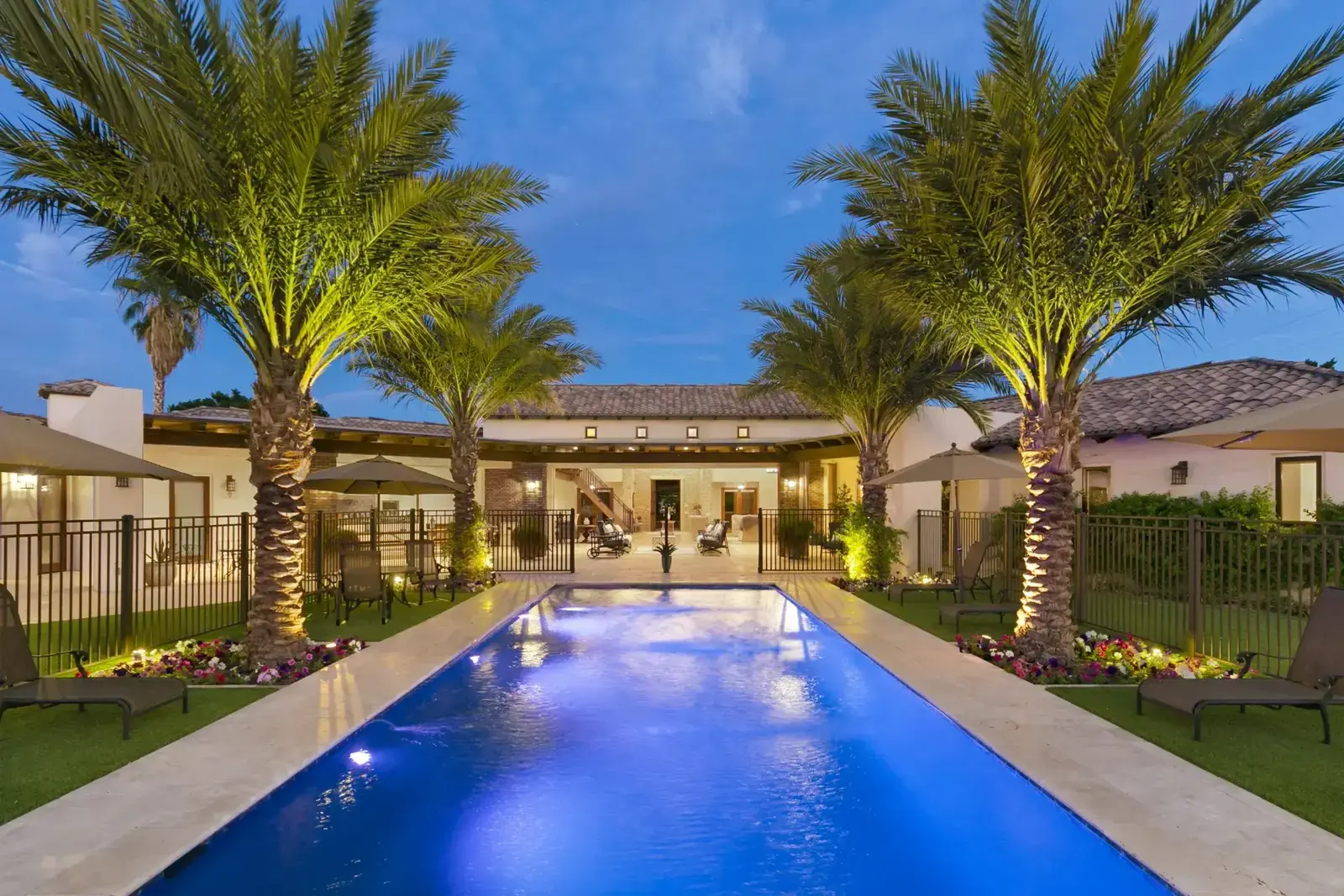 Estate entrance and courtyard