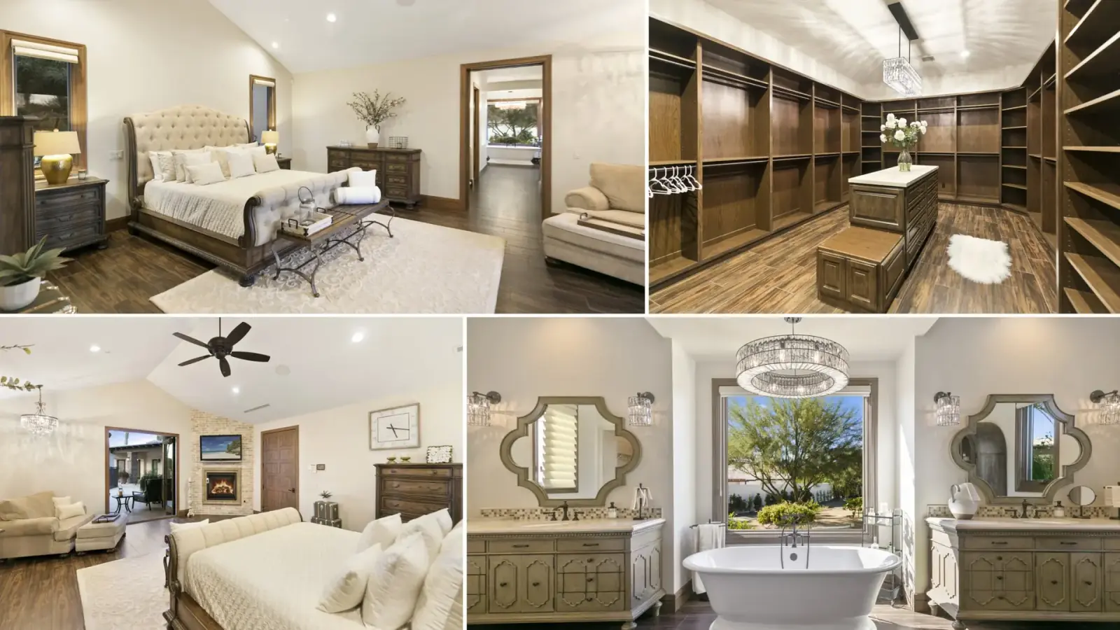 Master bedroom suite