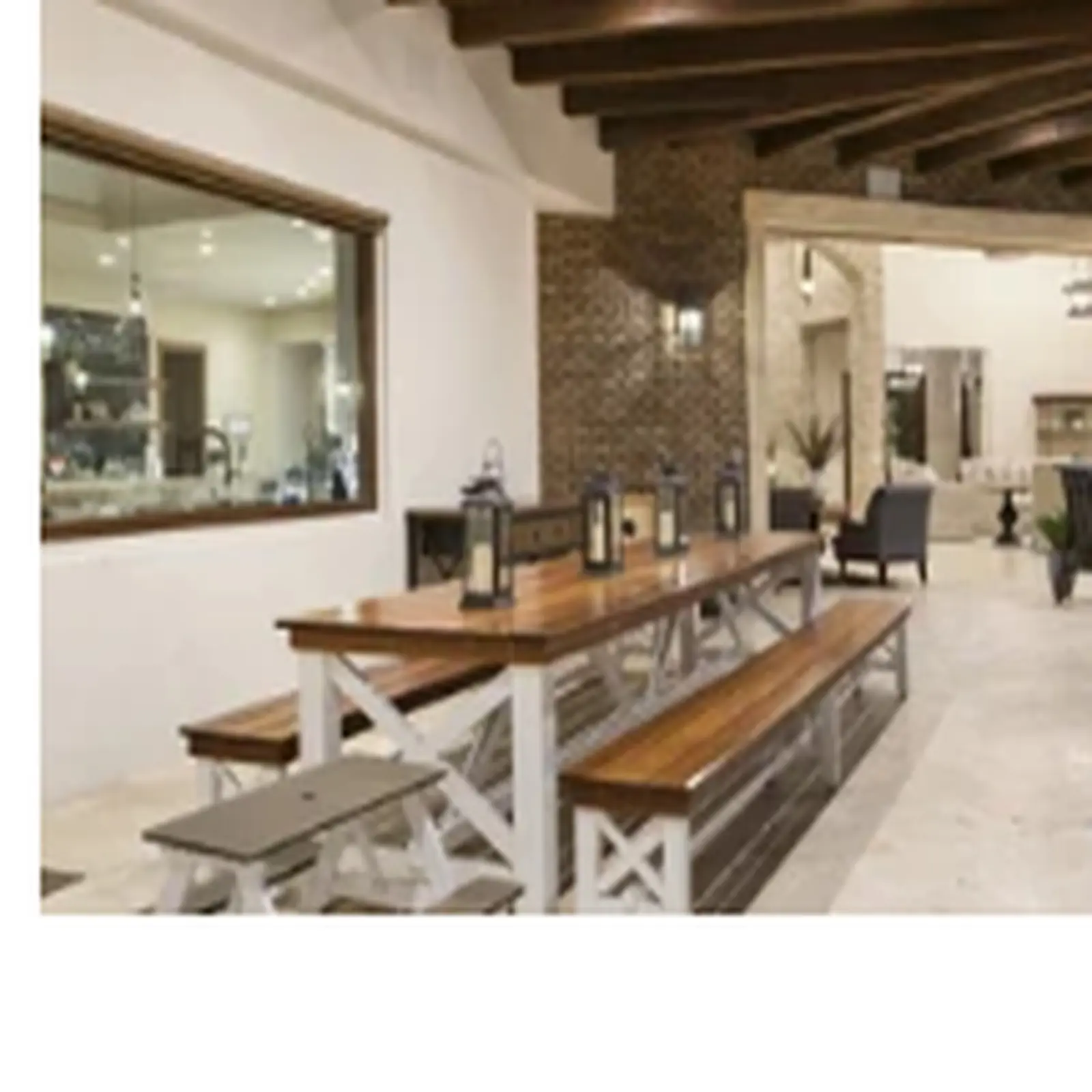 Outdoor dining area