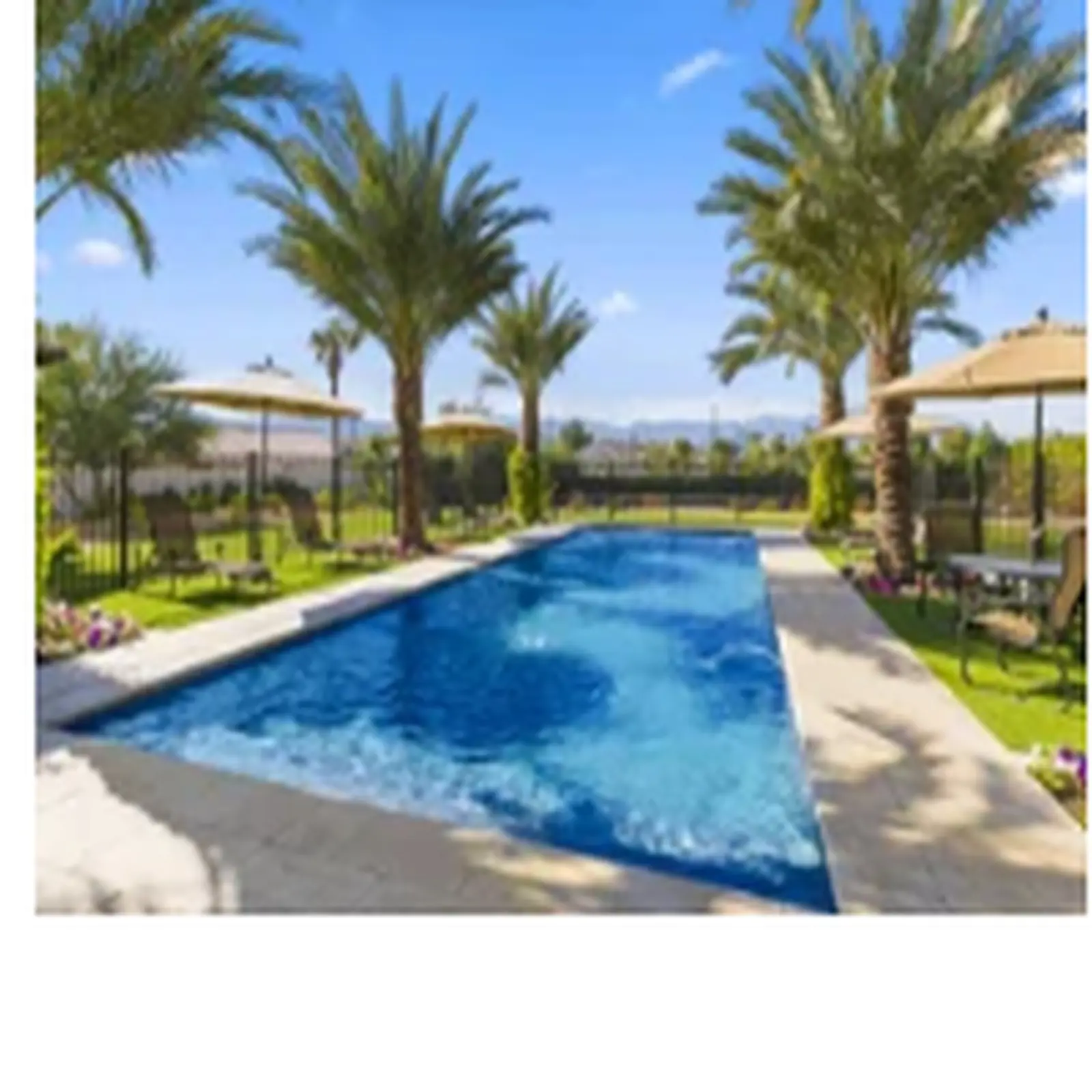 Pool and mountain views