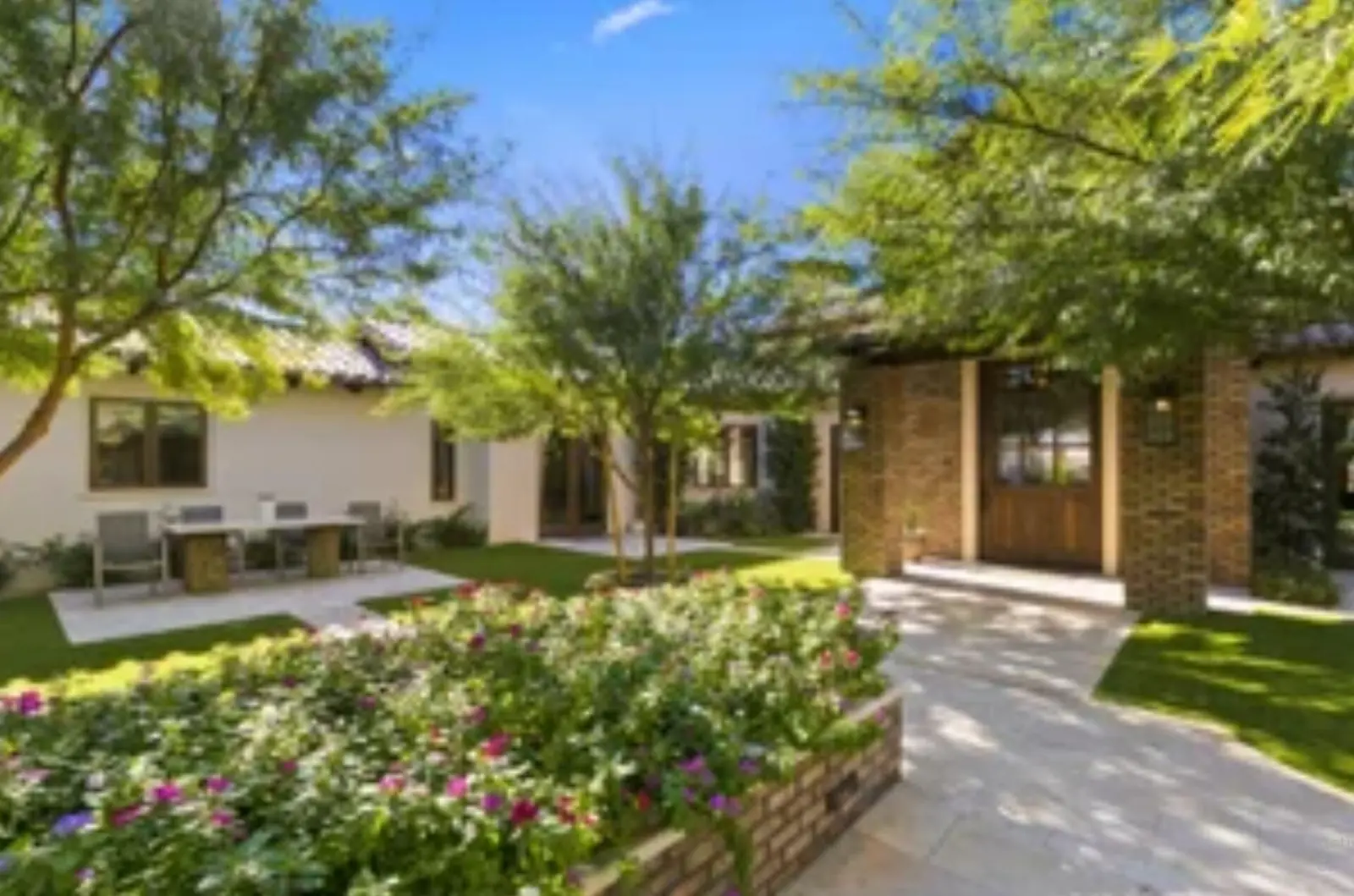 Guest house courtyard
