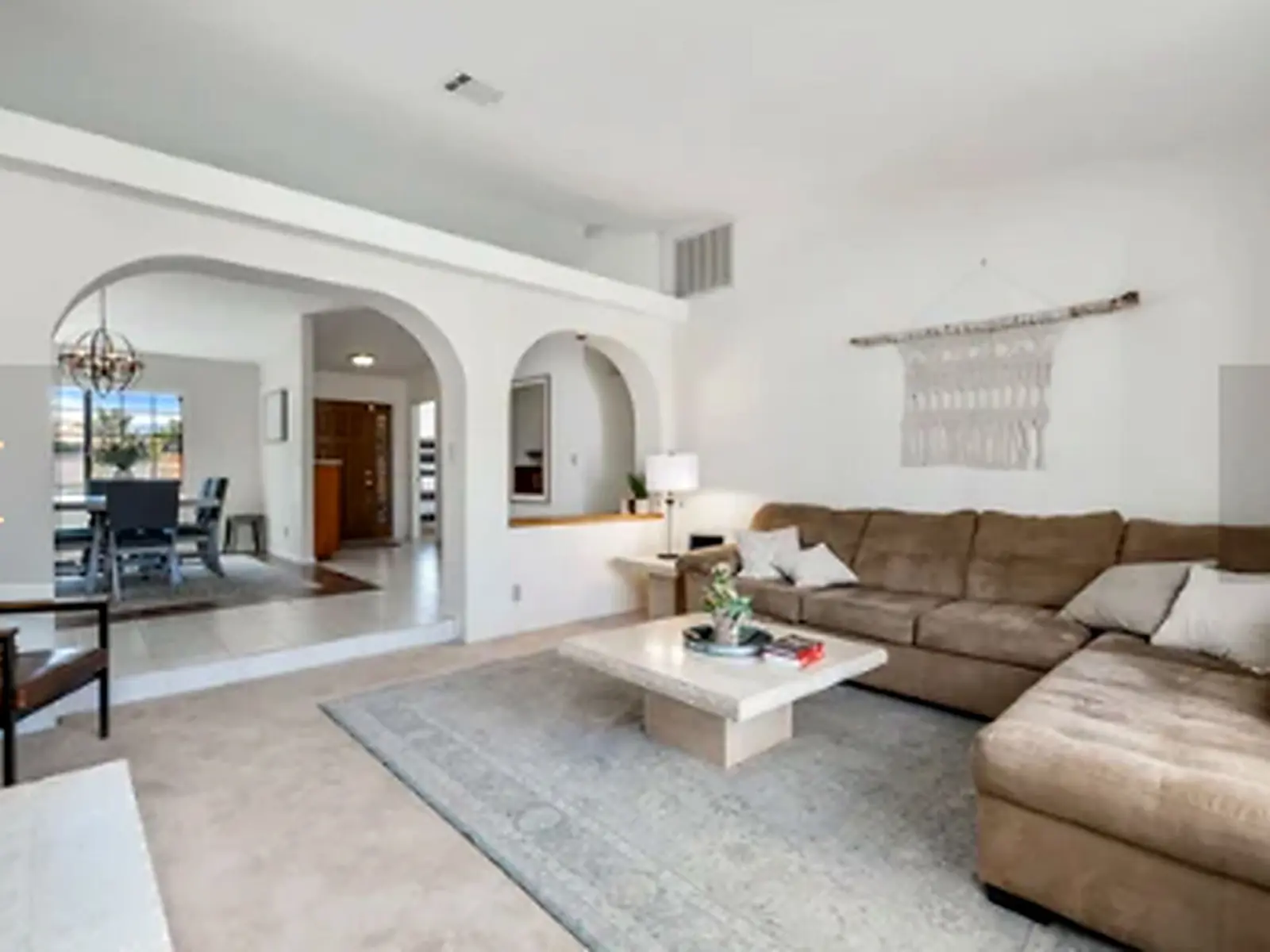 Living room wide view