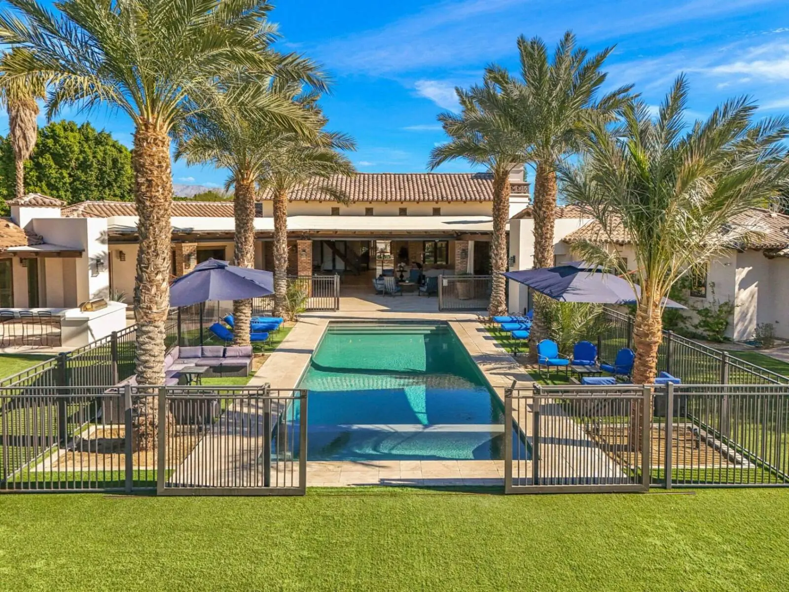 Estate pool and grounds